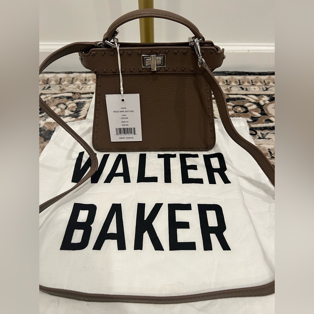 NWT Reed Mini Leather Top Handle Bag 
Walter Baker